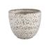 Elana White Round Ceramic Pot With Grey PatternXXL 50x50.5x44cm PTMD - Pot - PTMD - livinglovely.nl