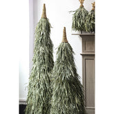 Elghanni Green Grass Kerstboom Beeld Large Groen 150cm van PTMD, groene kerstboom, detail van de takken en afwerking