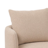 Elin Fauteuil Opulence Beige Rond van PTMD, detail van de bekleding