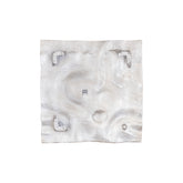 Eogan Gunmetal Casted Alu Wall Panel Rough Square 50x50cm PTMD - Wandpaneel - PTMD - livinglovely.nl