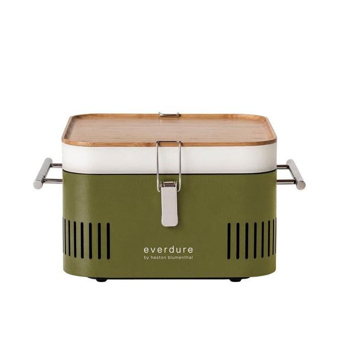 Everdure Cube Houtskool Barbecue Khaki - BBQ - Everdure - livinglovely.nl