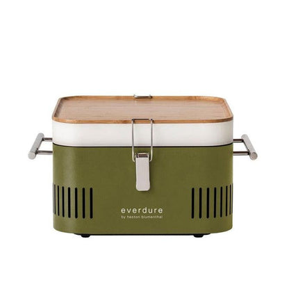 Everdure Cube Houtskool Barbecue Khaki - BBQ - Everdure - livinglovely.nl