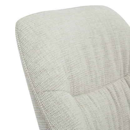 fauteuil Daphne greige, B84cm x D78cm x H77cm