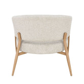 Achterkant van de fauteuil Dilan Hush Oak