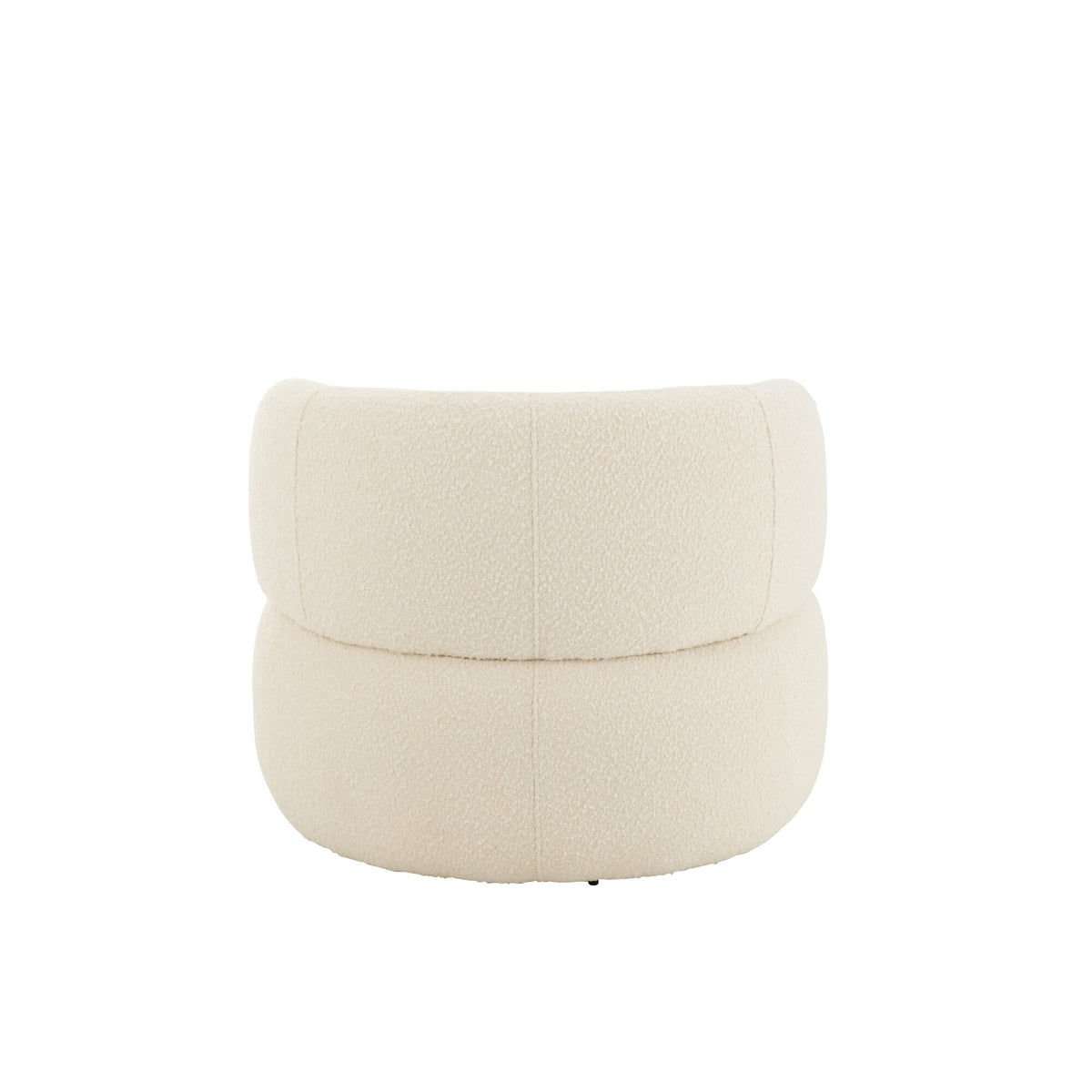 Fauteuil Draaiend Rond Schuim Taupe J-Line