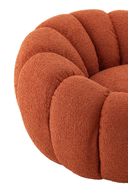 Fauteuil Flower Schuim Roestbruin J-Line