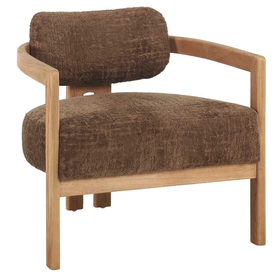 Fauteuil Kelly Luxor Hazelnoot met naturel frame MUST Living