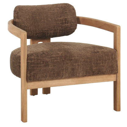 Fauteuil Kelly Luxor Hazelnoot met naturel frame MUST Living