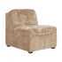 Fauteuil Liberty Glamour Zand van MUST Living, kuipstoel in zandkleurig velvet op witte achtergrond