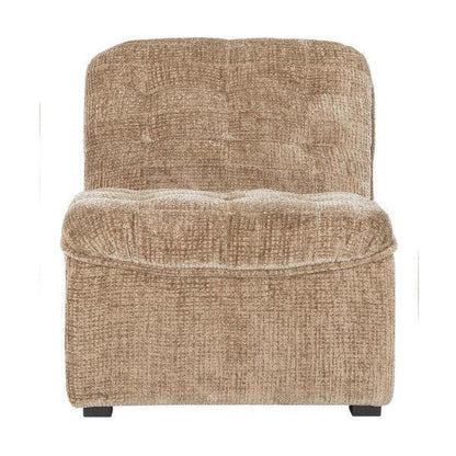 Fauteuil Liberty Glamour Zand van MUST Living, close-up van de naadafwerking