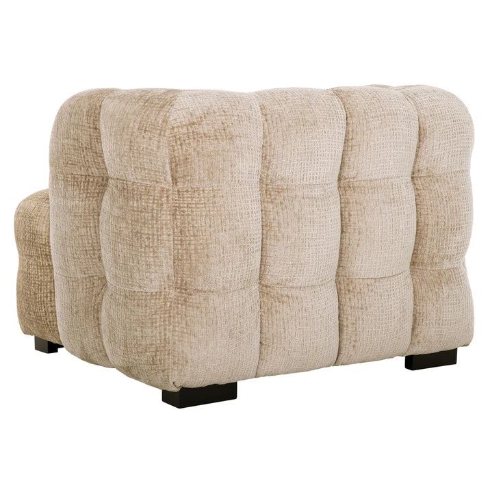 Mars fauteuil Glamour Sand zijaanzicht MUST Living