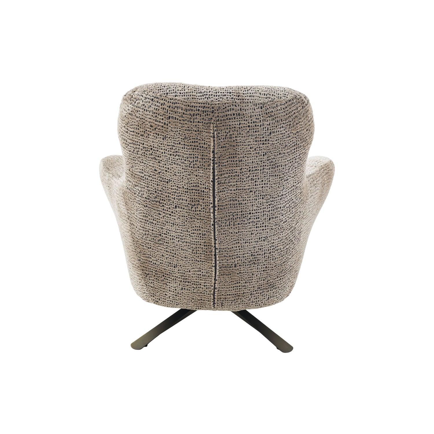 Fauteuil Nena Bruin van Starfurn, comfortabele zit met zitdiepte van 53 cm