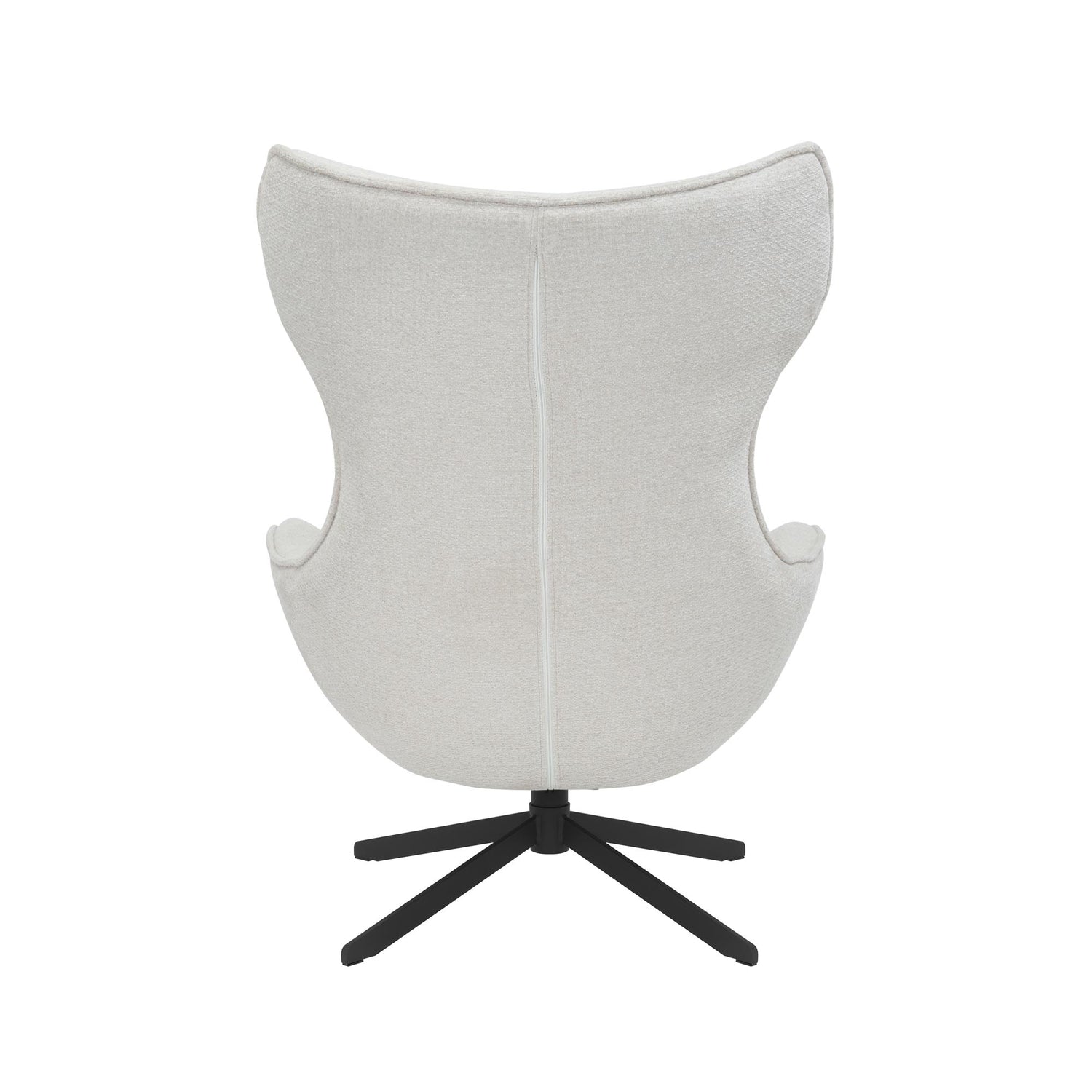 Fauteuil Olivia van Starfurn met close-up van de zachte off white stof Retro Bliss 02