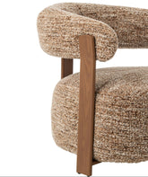 Fauteuil Schuim Bruin van J-Line, zevende weergave van de bruine fauteuil