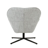 Fauteuil Sven in Bisque Oasis, beige stof met zwart onderstel