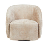 Fauteuil Yara Beige van Starfurn als leesplek bij het raam met een schemerlamp