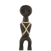 Figure Takwimu Mango Wood Black Large - Beeld - J-Line - livinglovely.nl