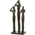 Figuren Horen/Zien/Zwijgen Poly Donkerbruin - Beeld - J-Line - livinglovely.nl