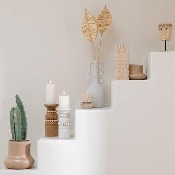 Figuur Elise Steen Natuur theelichthouder - Theelichthouder - J-Line - livinglovely.nl