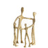 Figuur Familie Kring Aluminium Goud - Beeld - J-Line - livinglovely.nl