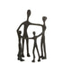 Figuur Familie Kring Aluminium Zwart - Beeld - J-Line - livinglovely.nl