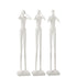 Figuur Horen/Zien/Zwijgen Poly Wit Set van 3 - Beeld - J-Line - livinglovely.nl