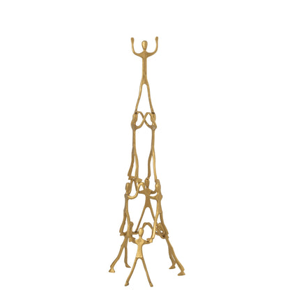 Figuur Tower Aluminium Goud  H147cm J-Line