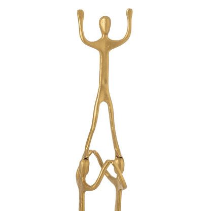 Figuur Tower Aluminium Goud  H147cm J-Line