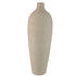 Flesvaas Cavinn Extra Large van PTMD, beige keramische vloervaas van 70cm hoog