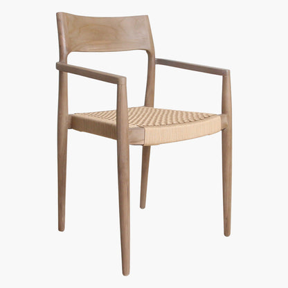 Freya Terrasstoel met Armleuning Naturel Raw Materials - Terrasstoel - Raw Materials - livinglovely.nl