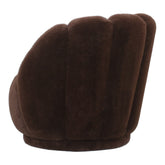 Furia Dark Brown Fauteuil Fur PTMD - Fauteuil - PTMD - livinglovely.nl