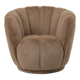 Furia Mocca Fauteuil Fur PTMD - Fauteuil - PTMD - livinglovely.nl