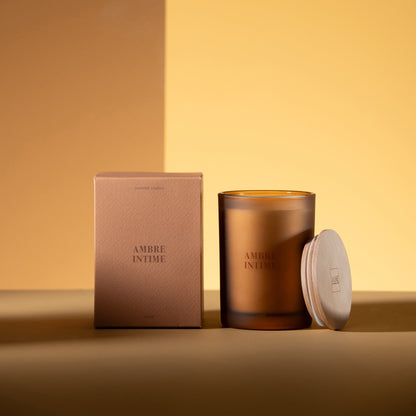 Geurkaars Accords Essentiels Ambre Intime 38 Uur - Geurkaars - J-Line - livinglovely.nl