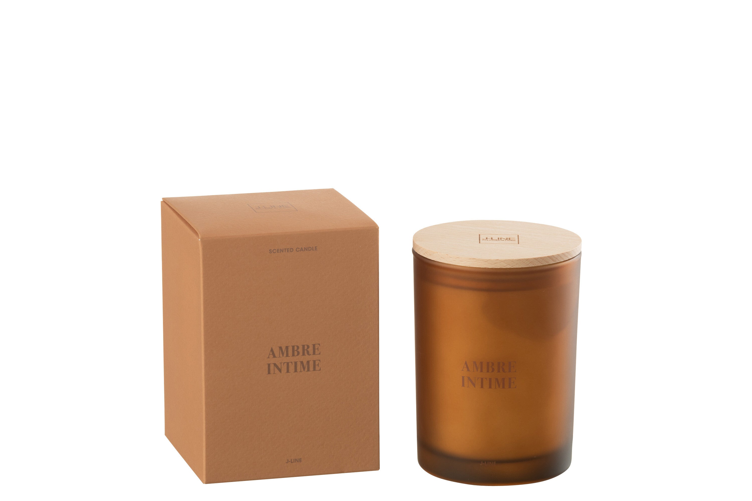 Geurkaars Accords Essentiels Ambre Intime 38 Uur - Geurkaars - J-Line - livinglovely.nl