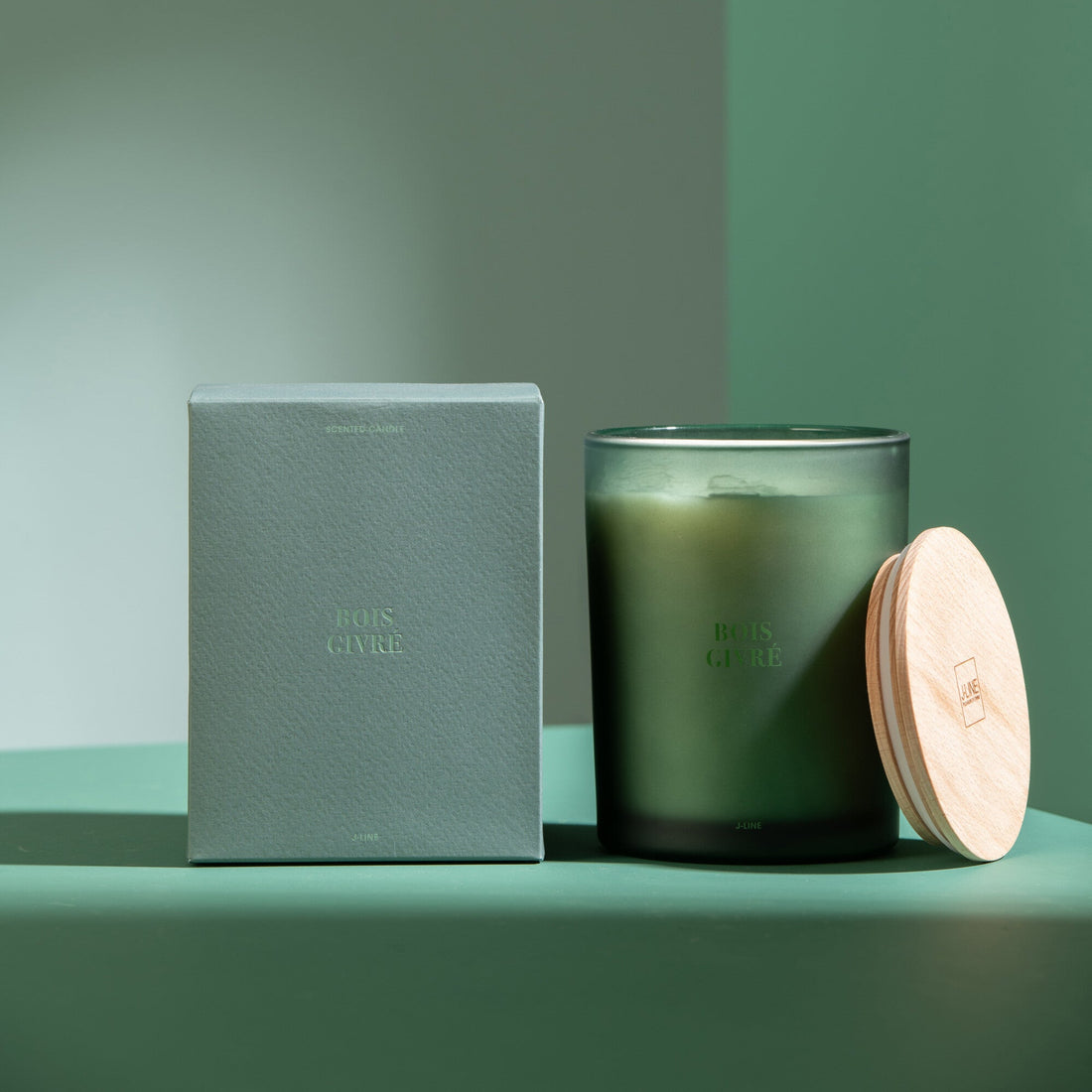 Geurkaars Accords Essentiels Bois Givré 52 Uur - Geurkaars - J-Line - livinglovely.nl