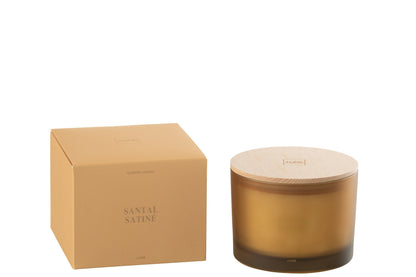 Geurkaars Accords Essentiels Santal Satiné 28 Uur - Geurkaars - J-Line - livinglovely.nl