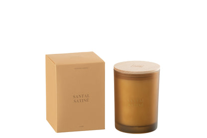 Geurkaars Accords Essentiels Santal Satiné 38 Uur - Geurkaars - J-Line - livinglovely.nl