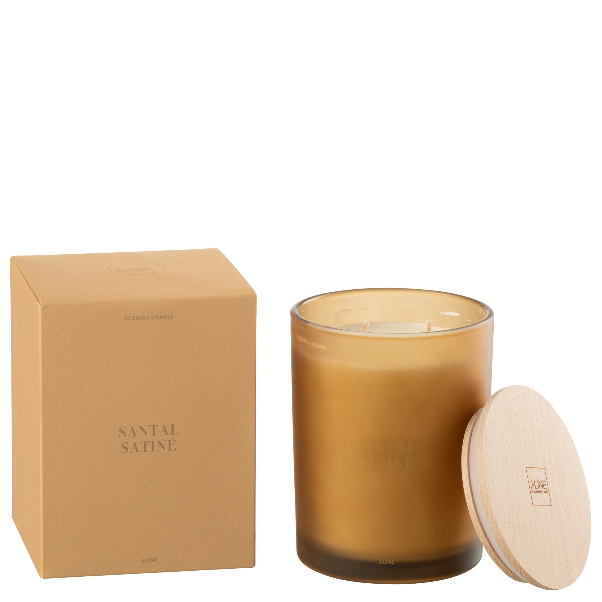 Geurkaars Accords Essentiels Santal Satiné 52 Uur - Geurkaars - J-Line - livinglovely.nl