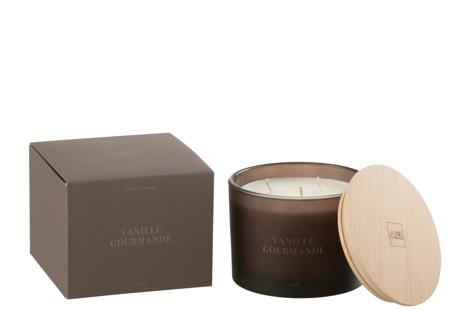 Geurkaars Accords Essentiels Vanille Gourmande 28 Uur - Geurkaars - J-Line - livinglovely.nl