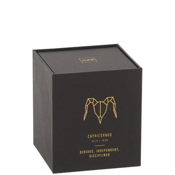 Geurkaars Astro Steenbok Zwart-50u - Geurkaars - J-Line - livinglovely.nl