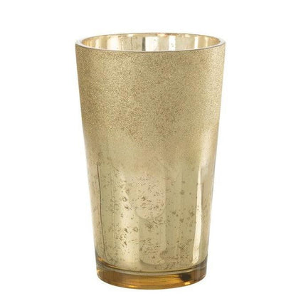 Geurkaars Deluxe Glas Gold Extra Large 160uur - Geurkaars - J-Line - livinglovely.nl