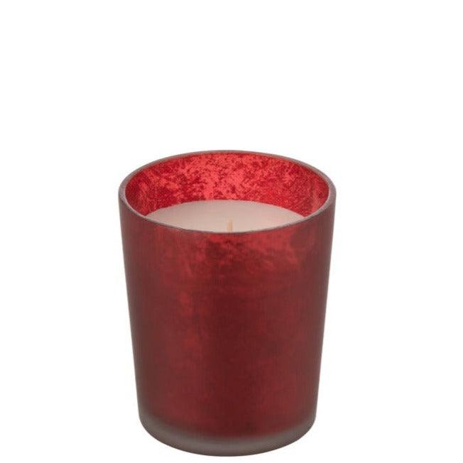 Geurkaars Deluxe Glas Root Small 48uur - Geurkaars - J-Line - livinglovely.nl