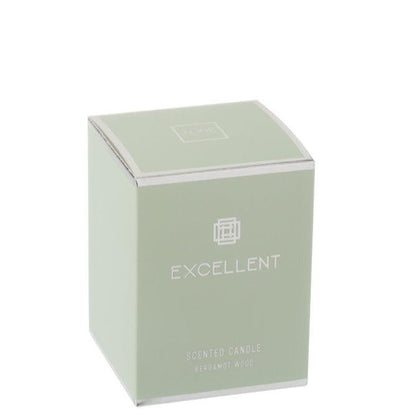 Geurkaars Excellent Glas Muntgroen Small-50u - Geurkaars - J-Line - livinglovely.nl