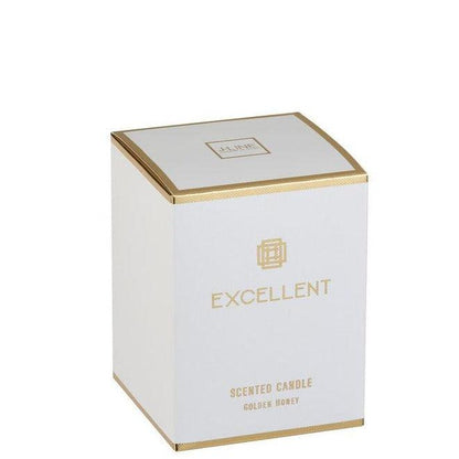Geurkaars Excellent Golden Honey Goud Small 50H - Geurkaars - J-Line - livinglovely.nl