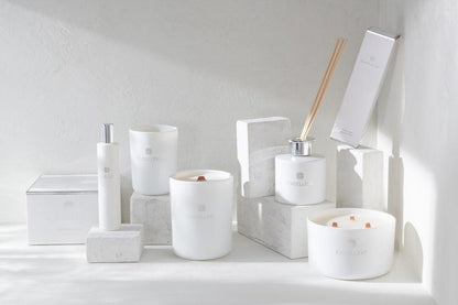 Geurkaars Excellent Golden Honey Wit Small 50H - Geurkaars - J-Line - livinglovely.nl