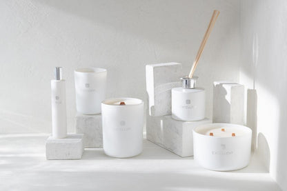 Geurkaars Excellent Golden Honey Wit Small 50H - Geurkaars - J-Line - livinglovely.nl