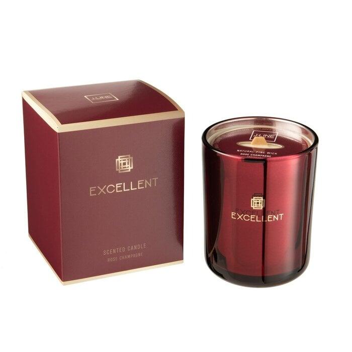 Geurkaars Excellent Rose Champagne Wijnrood Medium-80u