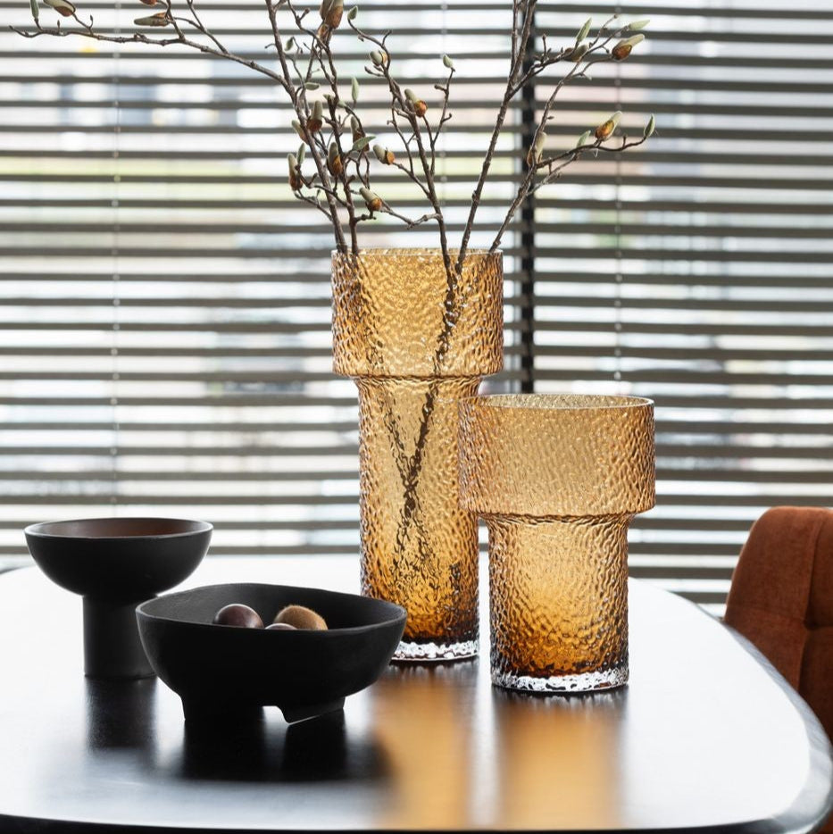 Geurkaars Keramiek Kop Zwart Small 12u - Geurkaars - J-Line - livinglovely.nl