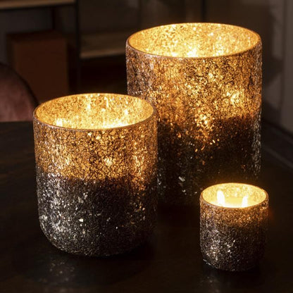 Geurkaars Luxuria Brons Large- 80h - Geurkaars - J-Line - livinglovely.nl