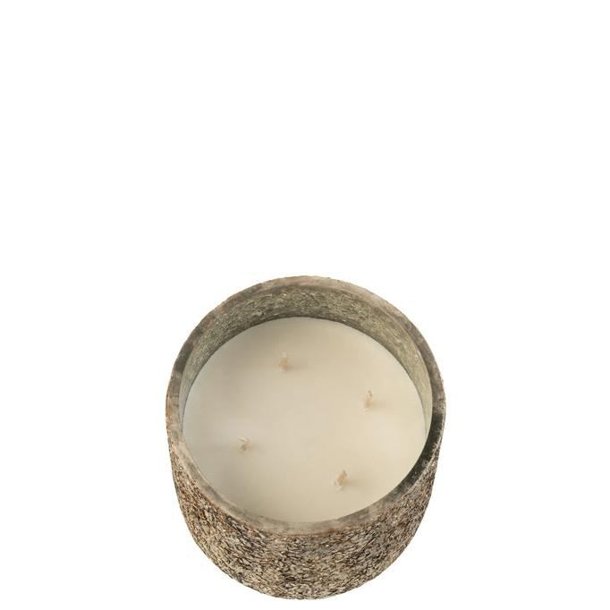 Geurkaars Luxuria Brons Medium 60H - Geurkaars - J-Line - livinglovely.nl